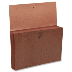 Sale 5.25 in. Expansion 6 Section Legal Size Classic Expanding Partition Wallet with Tear Resistant Gusset and Elastic Cord - Redrope (10/Box) Filing & Folders