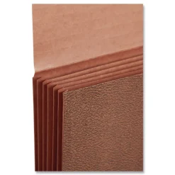 Sale 5.25 in. Expansion 6 Section Legal Size Classic Expanding Partition Wallet with Tear Resistant Gusset and Elastic Cord - Redrope (10/Box) Filing & Folders