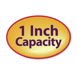 Online 1 in. Expansion Assorted 1/3-Cut Tabs Letter Size Expanding Recycled Heavy Pressboard Folders - Blue (25/Box) Filing & Folders