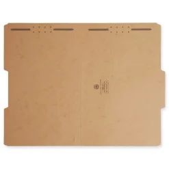 Best 0.75 in. Expansion 2/5-Cut Top Tab 17-pt Kraft Fastener Folders, 2 Fasteners - Legal Size/Kraft (50/Box) Filing & Folders