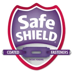 2 in. Expansion End Tab Pressboard Classification Folders with 6 SafeSHIELD Fasteners - Letter Size/Bright Red (10/Box) Filing & Folders