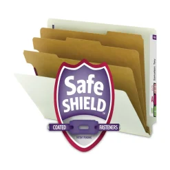 Sale 3 in. Expansion End Tab Pressboard Classification Folders - Gray-Green/Legal Size (10/Box) Filing & Folders