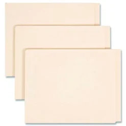 Clearance 0.75 in. Expansion Heavyweight End Tab Fastener Folders - Manila/Letter Size (50/Box) Filing & Folders