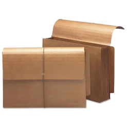 Online 5.25 in. Expansion Legal Size Straight Tabs 1 Section Elastic Cord Closure Redrope End Tab Wallets - Redrope (10/Box) Filing & Folders