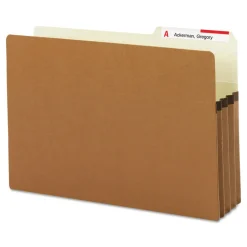Sale 3.5 in. Expansion Legal Size Redrope Drop Front File Pockets with 2/5-Cut Guide Height Tabs (25/Box) Filing & Folders