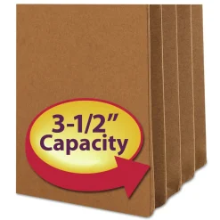 Sale 3.5 in. Expansion Legal Size Redrope Drop Front File Pockets with 2/5-Cut Guide Height Tabs (25/Box) Filing & Folders