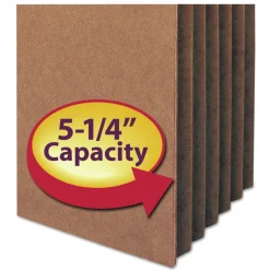 Online 5.25 in. Expansion Letter Size Redrope Drop Front File Pockets (50/Box) Filing & Folders