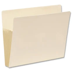 Online 5.25 in. Expansion Letter Size End Tab TUFF Pockets - Manila (10/Box) Filing & Folders