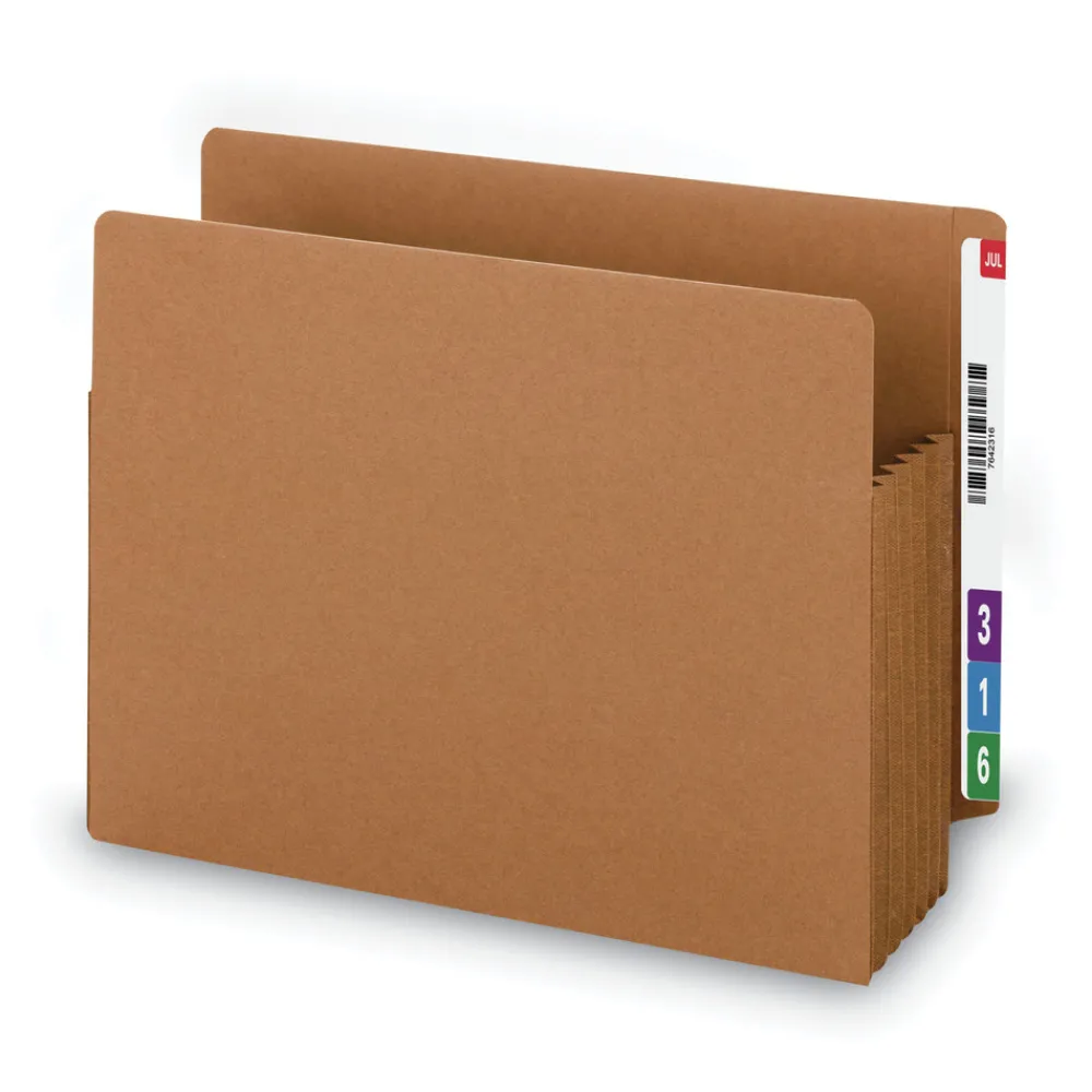New 5.25 in. Expansion Letter Size Heavy-Duty Redrope End Tab TUFF Pockets (10/Box) Filing & Folders
