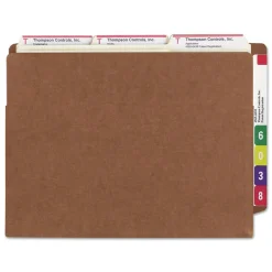 New 5.25 in. Expansion Letter Size Heavy-Duty Redrope End Tab TUFF Pockets (10/Box) Filing & Folders