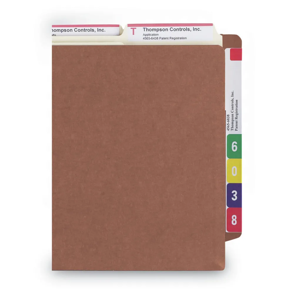 New 5.25 in. Expansion Letter Size Heavy-Duty Redrope End Tab TUFF Pockets (10/Box) Filing & Folders
