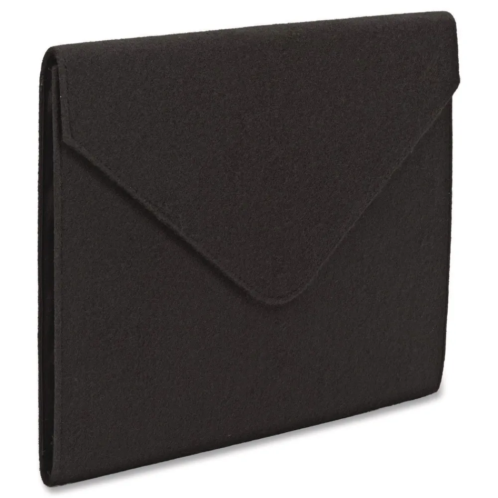 Hot 2 in. Expansion Letter Size Soft Touch Cloth Expanding Files - Black Cleaning & Janitorial Supplies