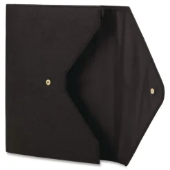 Hot 2 in. Expansion Letter Size Soft Touch Cloth Expanding Files - Black Cleaning & Janitorial Supplies