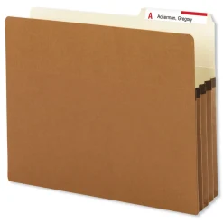 New 3.5 in. Expansion Letter Size Redrope Drop Front File Pockets with 2/5-Cut Guide Height Tabs (25/Box) Filing & Folders