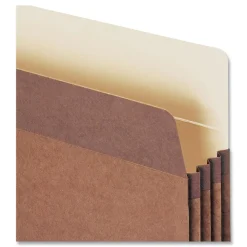 New 3.5 in. Expansion Letter Size Redrope Drop Front File Pockets with 2/5-Cut Guide Height Tabs (25/Box) Filing & Folders