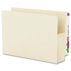 3.5 in. Expansion Manila End Tab File Pockets - Legal, Manila (25/Box) Filing & Folders
