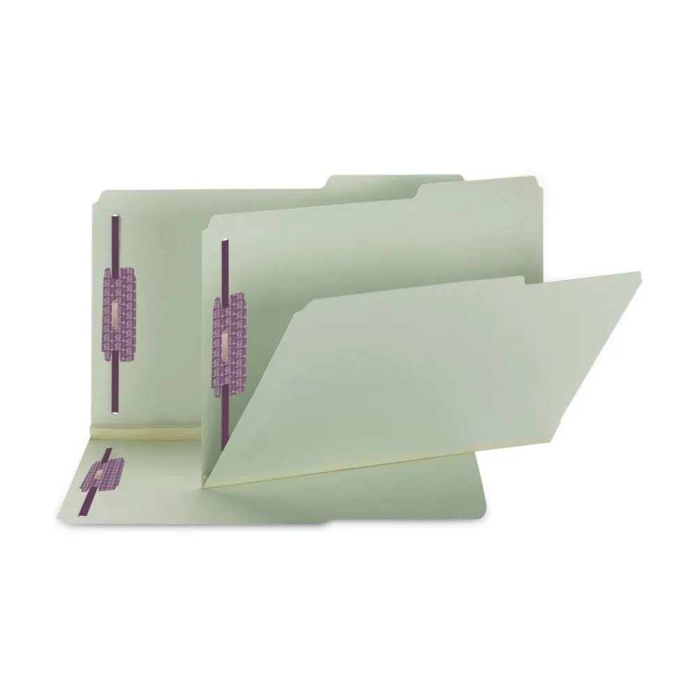 Outlet 2 in. Expansion Recycled Pressboard Folders - Gray-Green/Legal Size (25/Box) Filing & Folders