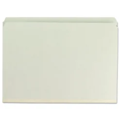 Best 2 in. Expansion Recycled Pressboard Fastener Folders with Two SafeSHIELD Fasteners - Legal Size/Gray-Green (25/Box) Filing & Folders