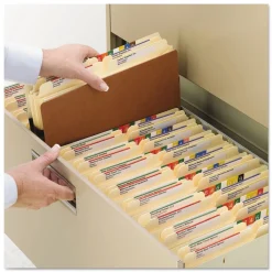 3.5 in. Expansion Redrope Drop Front File Pockets - Legal, Redrope (50/Box) Filing & Folders