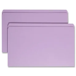 Online 0.75 in. Expansion Reinforced Top Tab Colored File Folders - Lavender/Legal Size (100/Box) Filing & Folders