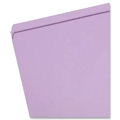 Online 0.75 in. Expansion Reinforced Top Tab Colored File Folders - Lavender/Legal Size (100/Box) Filing & Folders