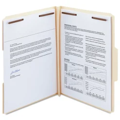 Online 1.5 in. Top Tab Manila Expansion 2-Fastener Folders - Letter Size/Manila Exterior (50/Box) Filing & Folders