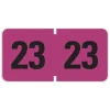 Online 0.75 in. x 1.5 in. 23 Yearly End Tab File Folder Labels - Purple (1-Roll) Labels & Label Makers