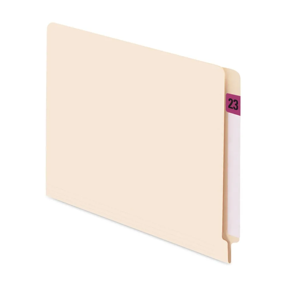 Online 0.75 in. x 1.5 in. 23 Yearly End Tab File Folder Labels - Purple (1-Roll) Labels & Label Makers