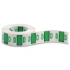Best 1 in. x 1.25 in. D Color-Coded End Tab Filing Labels - White (1-Roll) Labels & Label Makers