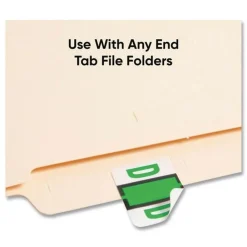 Best 1 in. x 1.25 in. D Color-Coded End Tab Filing Labels - White (1-Roll) Labels & Label Makers