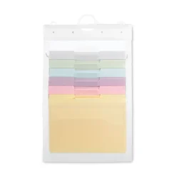 New 14.25 in. x 24.25 in. Letter Size Cascading Wall Organizer - Blue/Clear/Gray/Green/Orange/Pink/Purple Office Furniture & Lighting