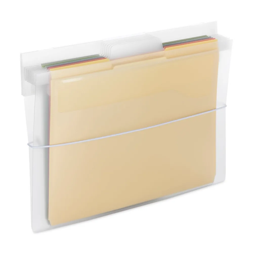 New 14.25 in. x 24.25 in. Letter Size Cascading Wall Organizer - Blue/Clear/Gray/Green/Orange/Pink/Purple Office Furniture & Lighting