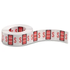 1 in. x 1.25 in. S Color-Coded End Tab Filing Labels - White (1-Roll) Labels & Label Makers