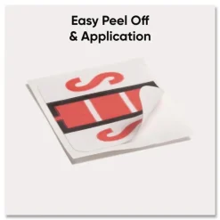 1 in. x 1.25 in. S Color-Coded End Tab Filing Labels - White (1-Roll) Labels & Label Makers