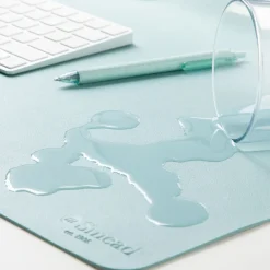 New 31.5 in. x 15.7 in. Vegan Leather Desk Pads - Light Blue Desk Accessories & Office Organizers|Office Furniture & Lighting