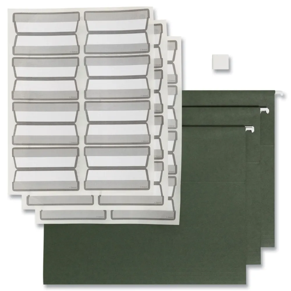 Sale 100 Percent Recycled Letter Size Hanging File Folders with ProTab Kit - Standard Green (1-Kit) Office Furniture & Lighting