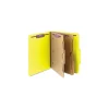 Hot 6 SafeSHIELD Fasteners 2 Dividers Letter Size 6-Section Pressboard Top Tab Pocket Classification Folders - Yellow (10/Box) Filing & Folders