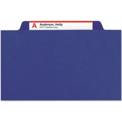 Clearance 6 SafeSHIELD Fasteners 2 Dividers Letter Size 6-Section Pressboard Top Tab Pocket Classification Folders - Dark Blue (10/Box) Filing & Folders
