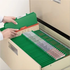 Best 6 SafeSHIELD Fasteners 2 Dividers Letter Size 6-Section Pressboard Top Tab Pocket Classification Folders - Green (10/Box) Filing & Folders