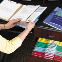 Best 6 SafeSHIELD Fasteners 2 Dividers Letter Size 6-Section Pressboard Top Tab Pocket Classification Folders - Green (10/Box) Filing & Folders