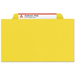 Online 8 SafeSHIELD Fasteners 3 Dividers Letter Size 8-Section Pressboard Top Tab Classification Folders - Yellow (10/Box) Filing & Folders