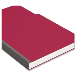 Hot 1/3-Cut Tabs Assorted Legal Size 1 in. Expansion Recycled Heavy Pressboard Folders - Bright Red (25/Box) Filing & Folders