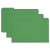 New 1/3-Cut Tabs Assorted Legal Size 1 in. Expansion Recycled Heavy Pressboard Folders - Green (25/Box) Filing & Folders
