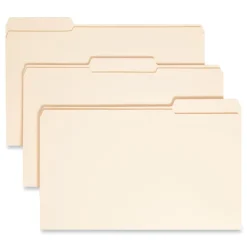 Online 1/3-Cut Tabs Assorted Legal Size 0.75 in. Expansion 14-pt Reinforced Tab Manila File Folders - Manila (100/Box) Filing & Folders