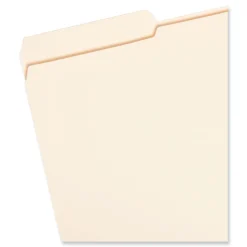 Online 1/3-Cut Tabs Assorted Legal Size 0.75 in. Expansion 14-pt Reinforced Tab Manila File Folders - Manila (100/Box) Filing & Folders