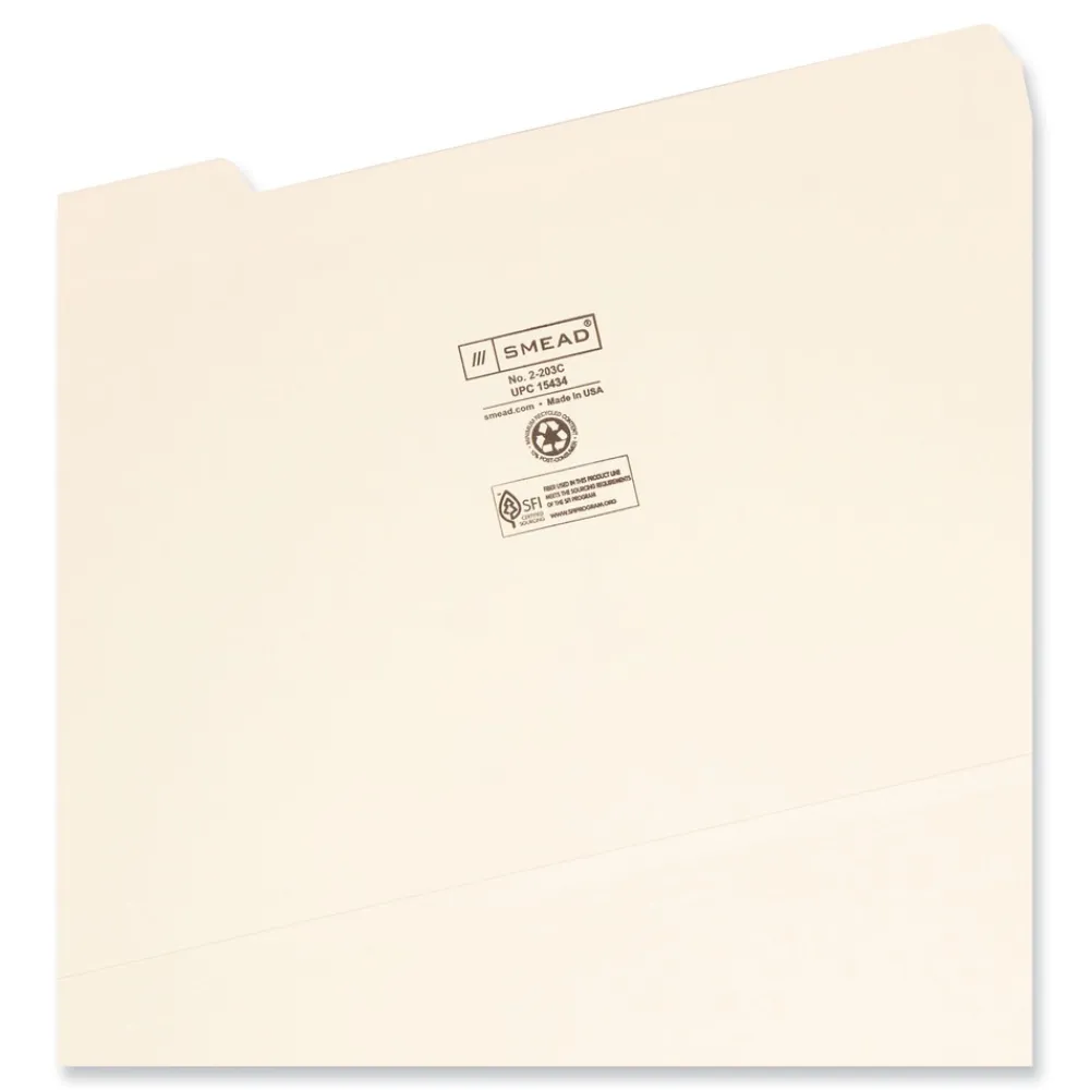 Online 1/3-Cut Tabs Assorted Legal Size 0.75 in. Expansion 14-pt Reinforced Tab Manila File Folders - Manila (100/Box) Filing & Folders