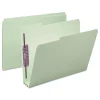 Outlet 1/3-Cut Tabs 3-in Expansion 2 SafeSHIELD Fasteners Letter Size Recycled Pressboard Fastener Folders - Gray-Green (25/Box) Filing & Folders