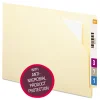 Hot End Tab File Jacket with Antimicrobial Product Protection - Manila/Letter Size (100/Box) Filing & Folders