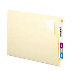 Hot End Tab File Jacket with Antimicrobial Product Protection - Manila/Letter Size (100/Box) Filing & Folders