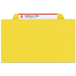 Best Four-Section Pressboard Top Tab Classification Folders - Yellow/Legal Size (10/Box) Filing & Folders